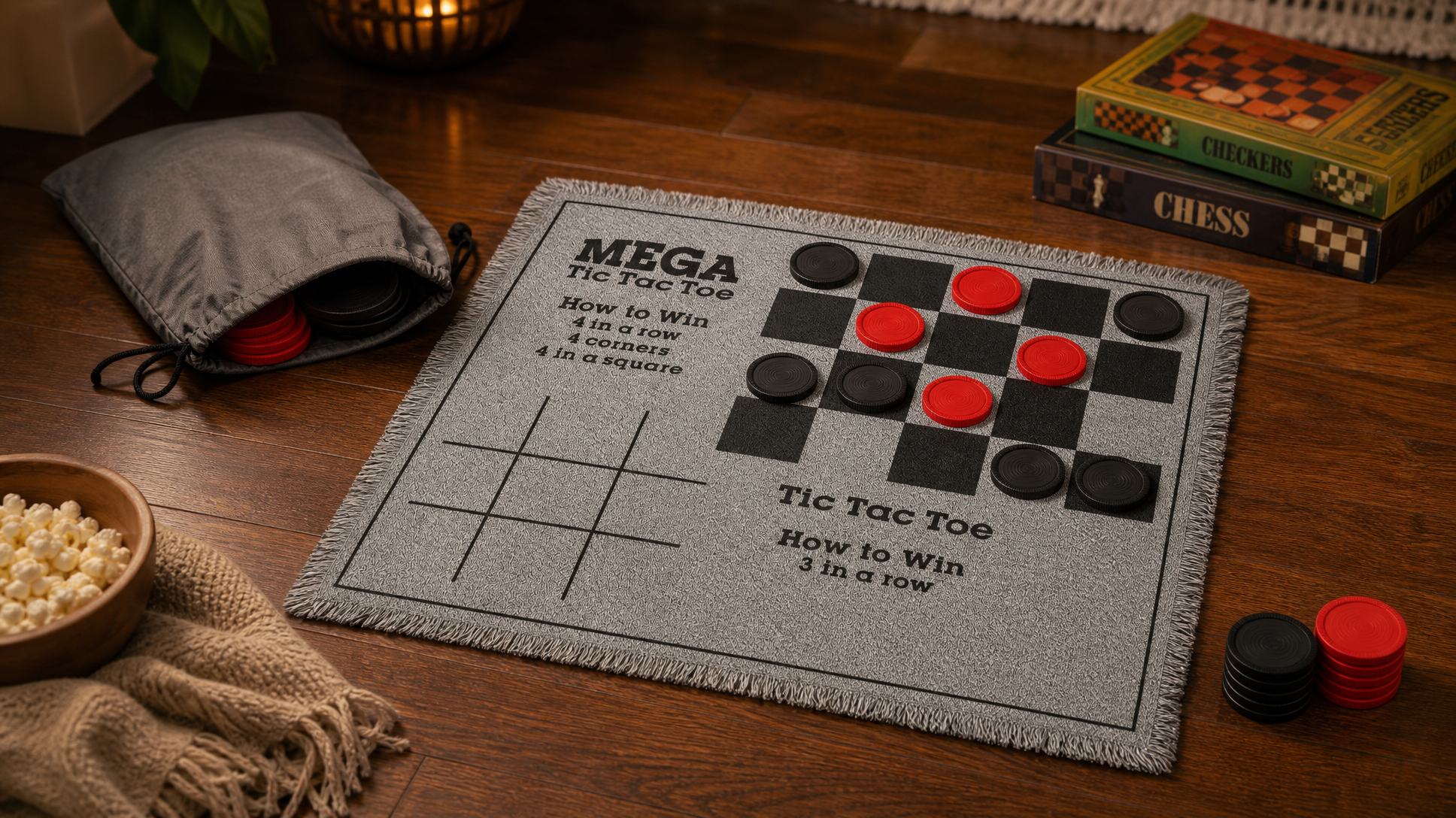 Three Games, One Mat: How the Mega Tic Tac Toe Set Keeps Every Age at the Table