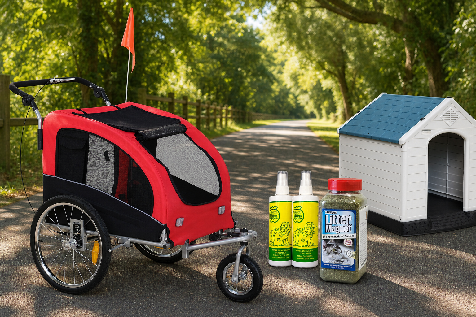 Does Your Dog Actually Need an Outdoor House, a Bike Trailer, or Both? A Practical Guide for Active Dog Owners