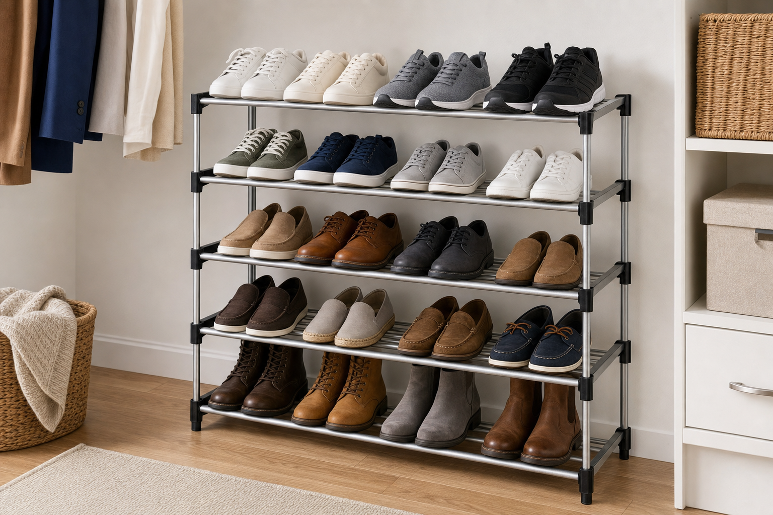 How to Organize Your Entire Closet in a Weekend (Hangers, Shoes, and All)